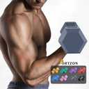 Portzon Weights Dumbbells Pink Colors Compatible with Set of 2 Neoprene/Rubber Dumbbells,1-15 LB, Anti-Slip, Anti-roll, Hex Shape (Standard)