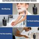 Hot Lather Machine for Shaving Professional Lather Maker for Men Face Shaving Large Capacity Shaving Foam Machine for Home Use Salon Barber Shop, with 2 Foam Bottle