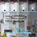 MAXvolador Dimmable E12 LED Candelabra Bulbs 60W Equivalent, Daylight White 5000K, 600LM Chandelier Light Bulb, B11 LED Candle Light Bulbs, 12 Pack