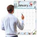 Guasslee 2026 Large Wall Calendar,20"x 30" Vertical Jumbo Hanging Wall Planner,18 Monthly Calendar from Jan. 2026 to Jun. 2027 with Lines,Spiral Binding and Notes for Easy Organizing