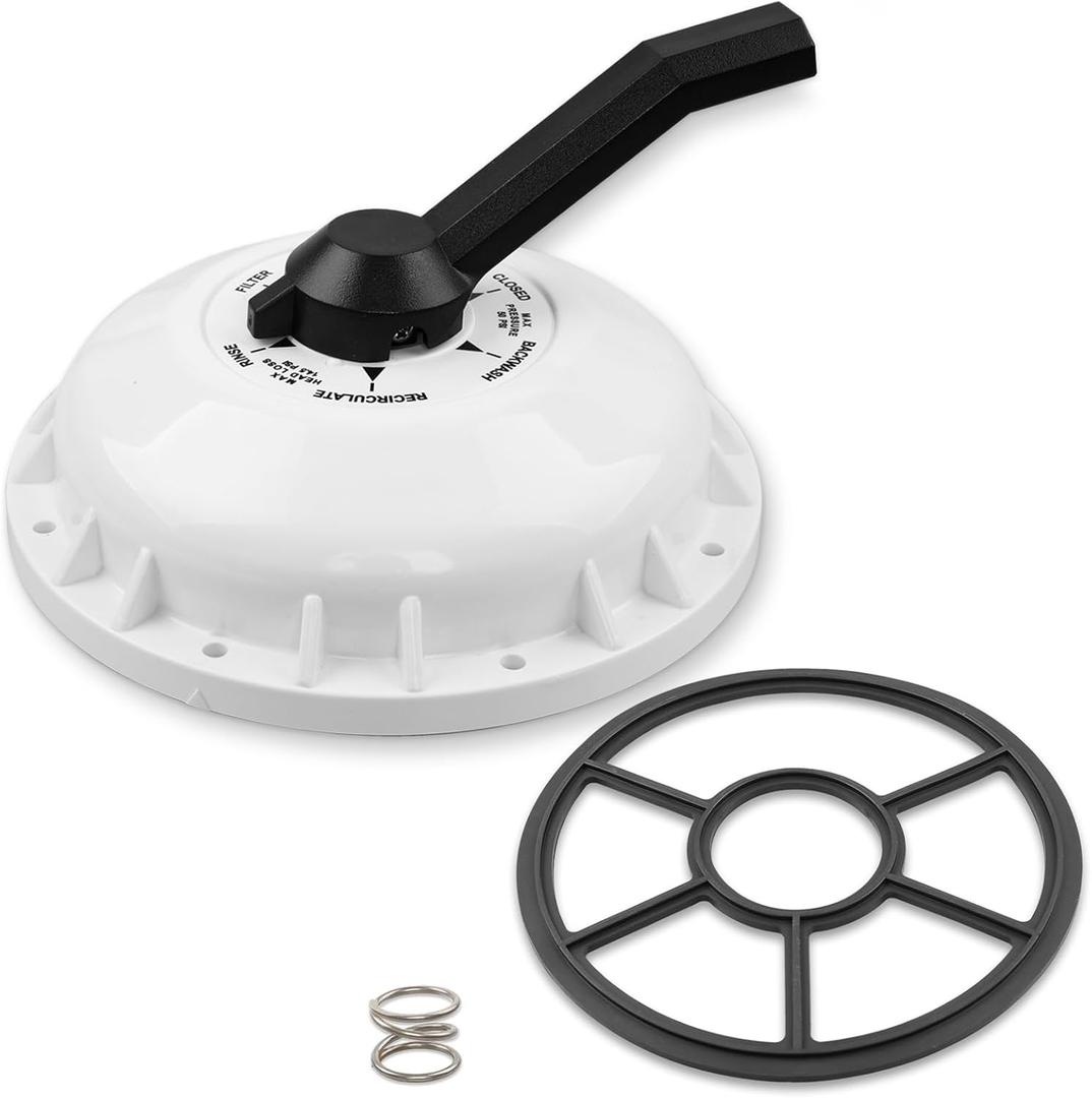 272422 Top Valve Assembly Compatible with 2-Inch HiFlow Multiport Valve Diverter Pool Filter 261049, 261050, 261142, Top Valve Kit for Pentair with 272409 Diverter Seal & 272400 Compression Spring