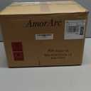 AmorArc Ceramic Dinnerware Sets,Handmade Reactive Glaze Stoneware Plates and Bowls Set,Highly Chip and Crack Resistant | Dishwasher & Microwave Safe Dishes Set,Service for 6 (18pc) (Beige)