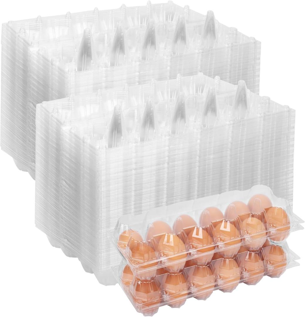 120 Pack Egg Cartons Cheap Bulk 12 Count Egg Containers for Chicken Eggs, One Dozen Empty Egg Cartons for Home Ranch Chicken Farm, Commercial Business Market Display, 2x6 Grids (Medium)
