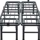 VIPSHOW 14 Inch Twin Metal Bed Frame Folding Bed Frame Tool-Free Assembly Mattress Foundation No Box Spring Needed Platform 2500lbs Heavy Duty Steel Slats, Noise-Free, Easy Assembly, Black