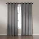 Amazon Basics Faux Linen Blackout Curtains for Bedroom and Living Room, 2-Piece Set with Grommets, 52" W x 84" L, Grey