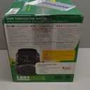 BioGreen Electric Greenhouse Heater & Fan with Digital Thermostat PALMA | 1500 Watts, 5100 BTU/hr | 5800 ft/h Air Circulation -58 to 210.2F | Stainless Steel | Spraywater Proof (Black)