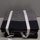 MINTWOOD Design 3-Pack Storage Baskets for Shelves, Playroom and Classroom, Book Basket, Decorative Storage Cube Bins, Woven Closet Organizers, Pantry and Shoe Organizer, Navy Blue