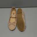 Trary Ballet Flats for Women Closed Round Toe Mary Jane Shoes Women Cute Bowknot Non-Slip Dressy Shoes Elastic Strap Comfortable Women's Flats for All-Year Daily Work Causal, Size 7