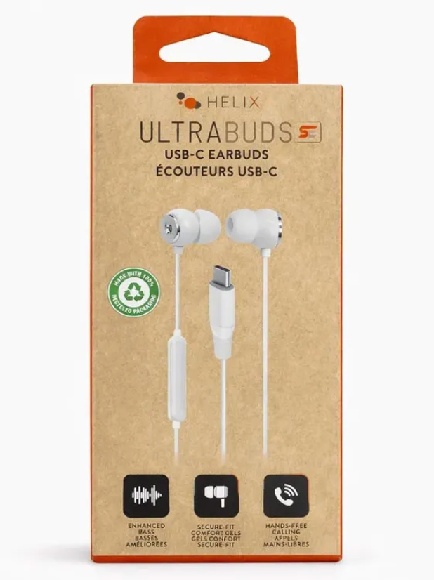 USB-C Headphones with Microphone and Control, High Fidelity In-Ear Sound for Android