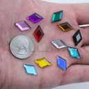 11x18mm Flat Back Diamond Acrylic Rhinestones Plastic Gems for Jewelry Making Costume Jewels Cosplay Embelishments - 35 Pieces (Jet Black H101)