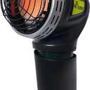 Mr. Heater F242010 MH4GC 4000 BTU Golf Cart Heater, Wind-Resistant With ODS And Tip-Over Safety Switch & Cup Holder Adapter - Silver and Black