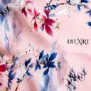 100% Mulberry Silk Oversized Womens Sun-Shielding Shawl Formal Evening Neckwear Featherlight Airy (N9-pastel Bloom Scarf69" X 21"inch)