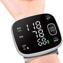 Blood Pressure Monitor Rechargeable Blood Pressure Monitors for Home Use Adjustable Automatic Wrist Cuff Voice Broadcast 2 * 120 Reading Memory for 2 Users with Carrying Case
