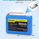 9900mAh 3.6V Battery Replacement for ADT Command Smart Security Panel ADT5AIO-1 ADT5AIO-2 ADT5AIO-3 ADT2X16AIO-2 ADT7AIO-1 2X16 AIO ADT2X16AIO-1 Battery 300-10186