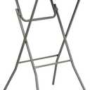 Flash Furniture 2.63 ft Plastic Round Folding Bar Table, Granite White, 32" Round
