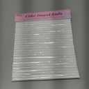 25 PCS 9.5 Inch White Plastic Cake Dowel Rods for Tiered Cake Pillars Construction and Stacking Supporting Cake Round Dowels Straws with 0.4 Inch Diameter Individually Wrapped