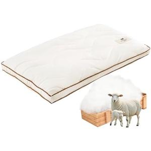 YOUR MOON Organic Wool Pillow Queen Size, Support Soft Bed Pillows for Sleeping, Luxury Premium Wool & Down Alternative Pillow for Side Sleepers, 100% Cotton Cover(Off White)