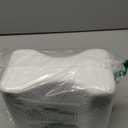 5 STARS UNITED Knee Pillow for Side Sleepers - Hip Pain Relief, Memory Foam Leg Cushion for Side Sleeping - Between Legs Pillow for Sciatica & Lower Back Pain, White (Standard)