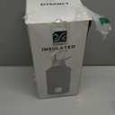 Insulated Water Bottle | Thickened Stainless Steel Vacuum Metal | Portable Sports Half Gallon Large Water Jug for Gym and Hiking with Straw, Carrier Bag, Handle Strap | BPA-Free 64 oz (Purple)