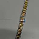 BINLUN Stainless Steel Watch Band, Heavy Duty Metal Replacement Strap with Polished & Matte Brushed Finish for Men and Women, 16mm-26mm(Polished Silver and Gold,16mm)