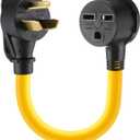 1FT Dryer Adapter Compatible with NEMA 240v 50 Amp Male Plug 30 Amp Female Receptacle Heavy Duty Generator EV Charger Power Cord Plug Adapter, Etl Listed(3 Prong to 3 Prong,10-30p to 6-30r)