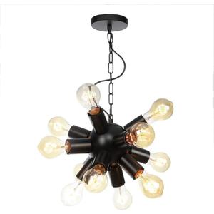Pendant Lights Sputnik Chandelier Black Mid Century Modern Pendant Lighting Fitting Industrial V intage Ceiling Hanging Light (L24cm)