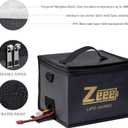 Zeee Lipo Bag Fireproof Battery Safe Bag Explosionproof Bag Lipo Battery Storage Guard Safe Pouch for Charge and Storage (2 Pack)