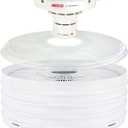 NESCO FD-37 Food Dehydrator, For Snacks, Fruit, Beef Jerky,White/Clear, 4 Trays