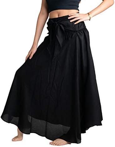 Long Skirts for Women Maxi Boho Skirt Floral Print, One Size