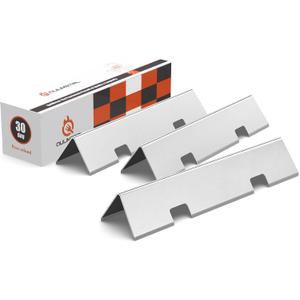 QuliMetal 15.3" Flavorizer Bars for Weber Spirit E210, E220, S210, S215, Spirit 200 & GS4 Spirit II E210, Spirit II E220 Gas Grills with Front Control, Stainless Flavorizer Bars for Weber 7635 67045