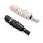 BAODINI Small UV Protection Travel Umbrella Compact for Rain and Sun UPF 50+ 41 inch Portable Umbrella for Women and Men
 Color: 2 Pack Dusty Pink & Black