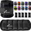 Sportneer Adjustable Ankle Weights 5LB, Set for Gym, Fitness, Workout, Walking, Jogging