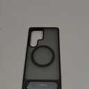 TORRAS Strong Magnetic & Seamless Stand for Samsung Galaxy S25 Ultra Case, Fit for MagSafe, Mil-Grade Drop Protection, Kickstand for Samsung Galaxy S25 Ultra Case, Translucent Back/Black Edge