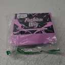 AISI HAIR Black Wig for Women, Long Wavy Lace Hairline Middle Part Synthetic Heat Resistant Wig for Daily Party-26 Inch