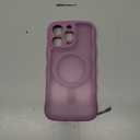 TAURI Magnetic for iPhone 16 Pro Case, Cute Wavy Design [Full Camera Protection] [Compatible with Magsafe] Anti-Slip Translucent Matte Case for iPhone 16 Pro for Women Girls, Black Currant