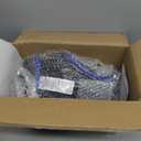 VEVOR 65FT Retractable Extension Cord Reel, 12AWG/3C SJTOW Heavy Duty Power Cord w/Lighted Electrical Triple Tap Outlets, 15A Circuit Breaker,180 Swivel Bracket for Workshop or Garage, Blue