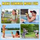 2 Pack Water Gun Squirt Guns for Kids - Mini Water Blaster Soaker 100cc Capacity Water Pistol Toys, Ideal Summer Gifts for Swimming Pool Beach Outdoor Water Toys for Boys Girls Toddlers (Yellow Gray)