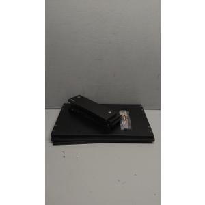 Dual Monitor Stand for Desk, Metal Computer Stand, Desk Shelf Riser,Desktop Organizer for Home and Office Use (Black)