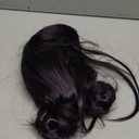 Short Black Anime Cosplay Wig with Bangs Men's Black Side Part Wigs for Halloween Party Unisex Costumes