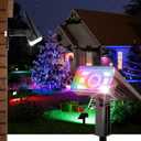 Solar Spot Lights Outdoor, 58 LED 8 Color Modes Solar Lights Outdoor, Multicolor RGB Flood Light Waterproof IP67, 2-in-1 Wall Light for Tree Garden Pathway (Multicolor, 2 Pack)