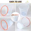 12PCS Basketball Wastebaskets, Basketball Trash Can for Basketball Party,4.5 Gallon Basketball Garbage Can with Removable Hoop, Basketball-themed gift, NBA fans Gift, Durable Sports Decor,Garbage Bin