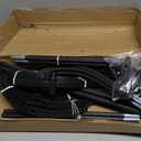 6ft Garden Obelisk Trellis for Climbing Plants-Rustproof Metal Pipe with Heavy Duty Plastic Coated, Garden Outdoor Indoor Potted Plant Support for Clematis Vine Jasmine Support （Black）