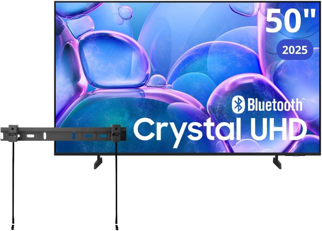 Samsung 50" Class Crystal UHD U7900F (2025) 4K Smart TV HDR 10+ Motion Xcelerator Bluetooth Bixby, Alexa, Google Assistant with Wall Mount