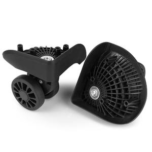 Zoofen Luggage Replacement Wheels 2 pcs Black Suitcase Replacement Wheels with 4 Screw Holes(ZA-200)