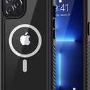 Lanhiem Magnetic for iPhone 13 Pro Max Case, Waterproof Dustproof Cover [Built in Screen Protector] [Compatible with MagSafe], Full Body Heavy Duty Phone Case for iPhone 13 Pro Max - 6.7 (Black)