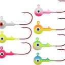 Northland Tackle Gum-Ball JIG / 1" / 1/16 OZ - #4 HK / 7 Pack/FIRETIGER, ASSORTED