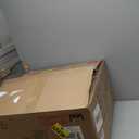 YFO Home Office Desk Chair Office Rubber Casters Ergonomic Computer Chair with Lumbar Support Adjustable Height Rolling Swivel Executive Task Armrests Chair Brown Leather (Mid Back)