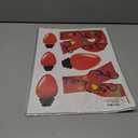 Christmas Bulb Light Window Clings - Winter Car Refrigerator Decorations Stickers for Holiday Xmas Home Kitchen Living Room - Door Window Seasons Decals, Pack of 2