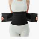Postpartum Belly Band for Women: Abdominal Binder Post Surgery Compression Support Belt - Waist Trainer Girdle C Section Wrap, Small