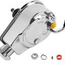 Power Steering Pump, Saginaw P Series 5/8" Keyway, Compatible with GM Vehicles (Chevrolet, GMC, Buick, Oldsmobile, Pontiac), SBC 350, Chrome Finish